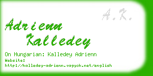 adrienn kalledey business card